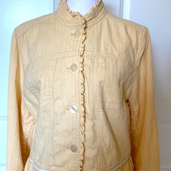 J.Jill yellow jacket button down - Picture 4 of 10